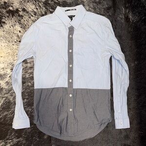 Women’s Two-Tone Button-Up Shirt
